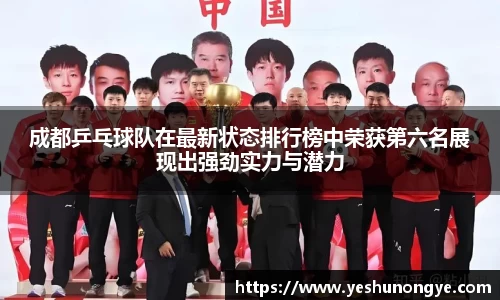 成都乒乓球队在最新状态排行榜中荣获第六名展现出强劲实力与潜力