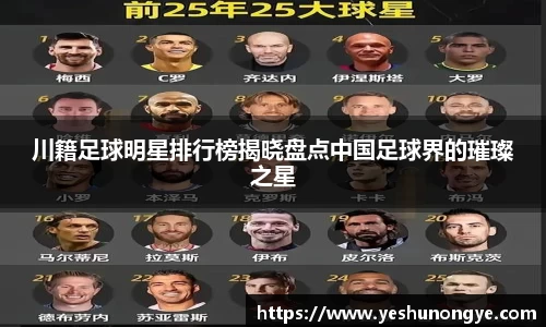 川籍足球明星排行榜揭晓盘点中国足球界的璀璨之星